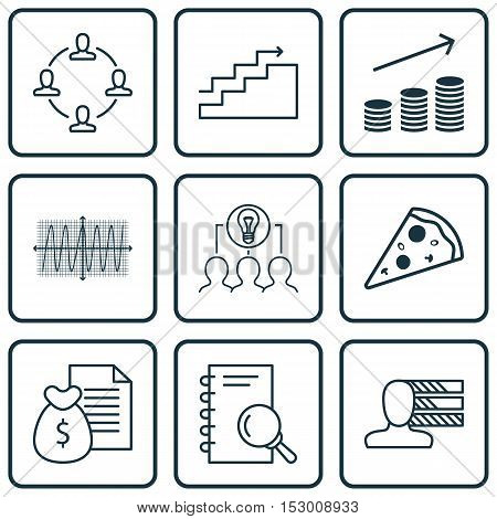 Set Of 9 Universal Editable Icons. Can Be Used For Web, Mobile And App Design. Includes Icons Such A