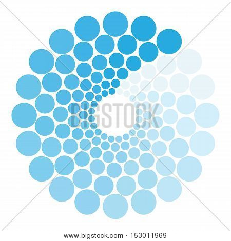Loading process circular icon. Cartoon illustration of loading process circular vector icon for web