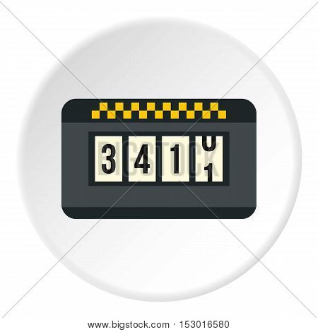 Taximeter icon. Flat illustration of taximeter vector icon for web