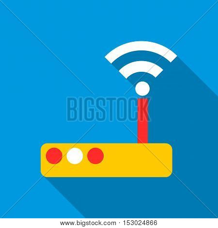Modem icon. Flat illustration of modem vector icon for web