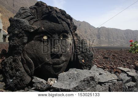 Sculpture in Chã das Caldeiras, Fogo Island, Cabo Verde