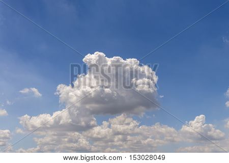 sun shine Blue sky with cloud background
