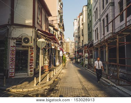 Morning In Hostel Area Of Fatih Istanbul.