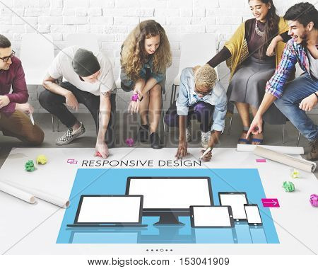 Responsive Design Layout Software Concept