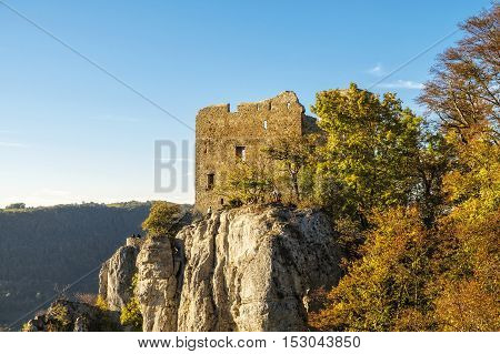 Panorama view of the swabian alps with the 
