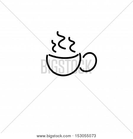 coffee  cup art  vector on white background