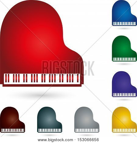Piano, piano color, pianino, music and piano logo