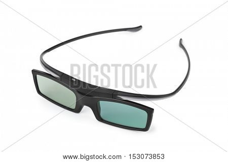 3d glasses isolated on white background