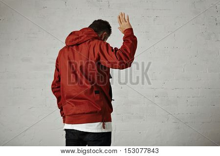Man In A Red Anorak
