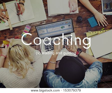 Coaching Educating Instructor Management Concept