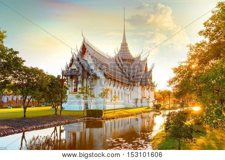 Bangkok, Thailand - December 30 2015: Sanphet Prasat Palace, One Of The Most Beautiful Ancient Thai