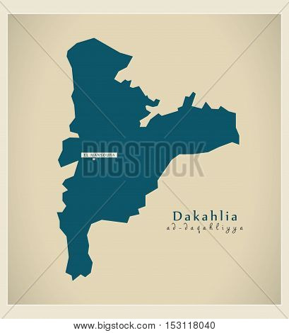 Modern Map - Dakahlia EG vector high res