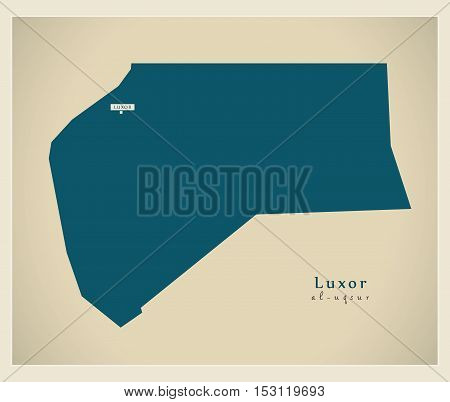 Modern Map - Luxor EG vector high res