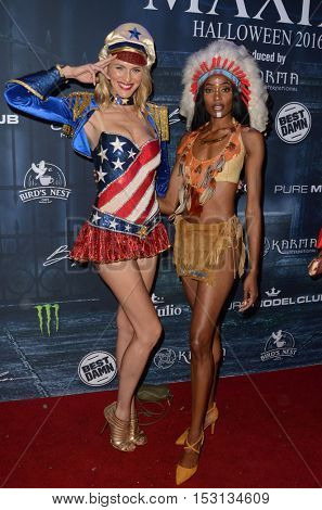 LOS ANGELES - OCT 22:  Holly Ridings, Kacey Leggett at the 2016 Maxim Halloween Party at Shrine Auditorium on October 22, 2016 in Los Angeles, CA