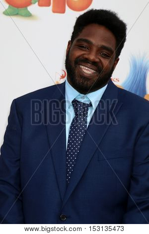 LOS ANGELES - OCT 23:  Ron Funches at the Trolls Premiere at Village Theater on October 23, 2016 in Westwood, CA