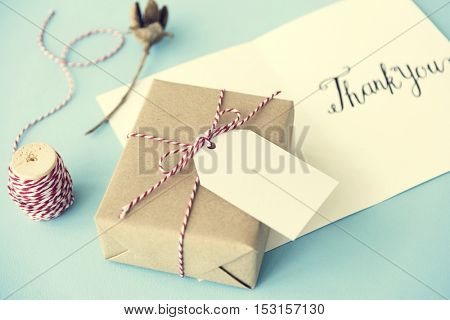 Thank You Gratitude Gift Concept