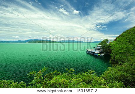 Angle from another sight of Toba Lake, North Sumatera, Indonesia