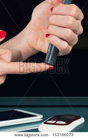 Checking Blood Sugar Level