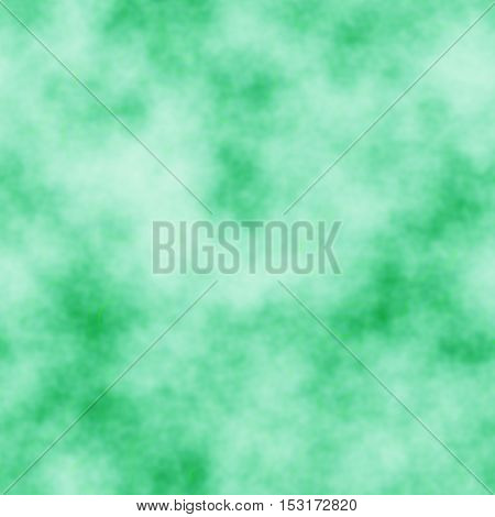 Abstract diffuse green colored smoke cloudy background