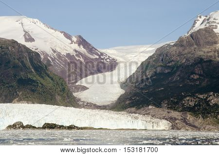 Chile - Amalia Glacier On The Edge Of The Sarmiento Channel - Skua Glacier - Bernardo O'Higgins National Park