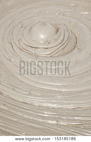 Mud Volcanoes - Texture And Eruption -romania, Buzau, Berca