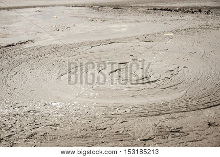 Mud Volcanoes - Texture And Eruption -romania, Buzau, Berca
