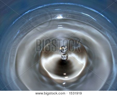 Wassertropfens und ripple