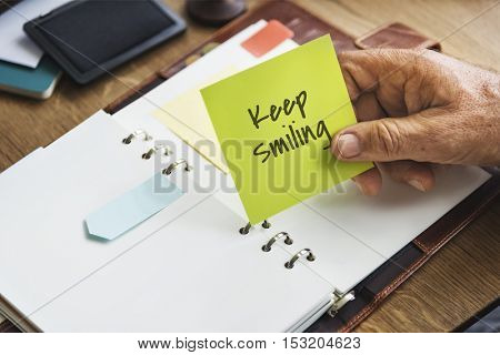 Keep It Simple Smiling Concept