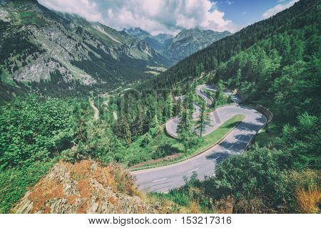 Amazing view of maloja pass, Alps, Switzerland, Europe.