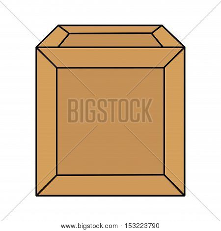 carton box packing isolated icon vector illustration design