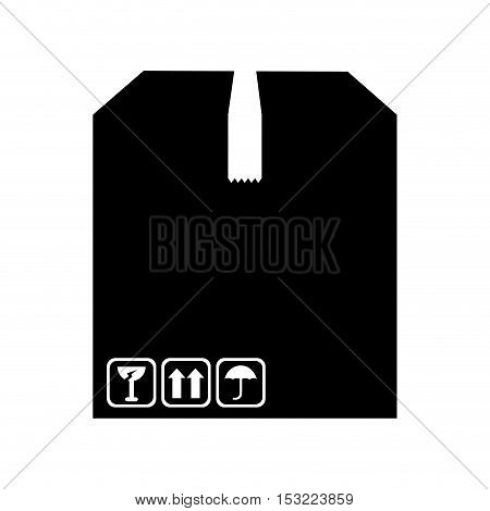 carton box packing isolated icon vector illustration design