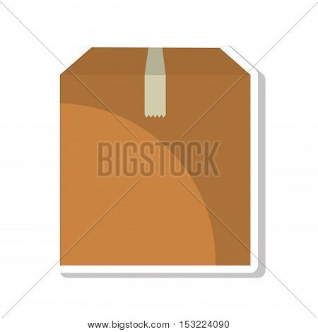 carton box packing isolated icon vector illustration design