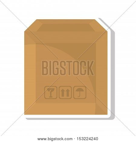 carton box packing isolated icon vector illustration design