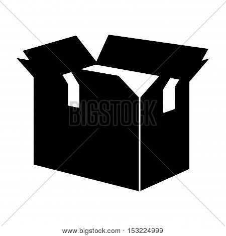 carton box packing isolated icon vector illustration design