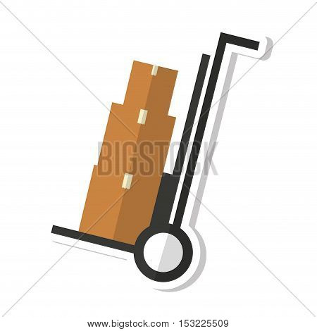 carton box packing isolated icon vector illustration design