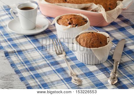 Homemade Sachertorte, Austrian Chocolate Cake And Coffee