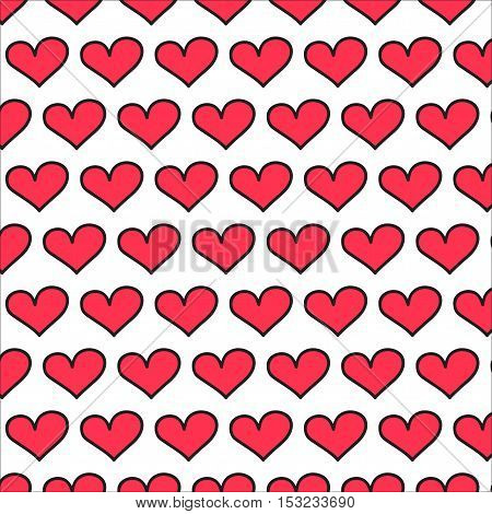 hart background love vector on white background