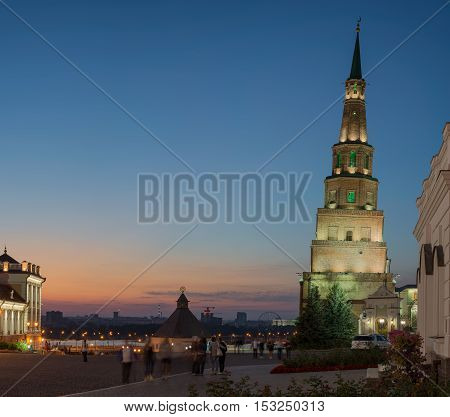 Suyumbike tower. Kazan city, Russia (Tatarstan) ,