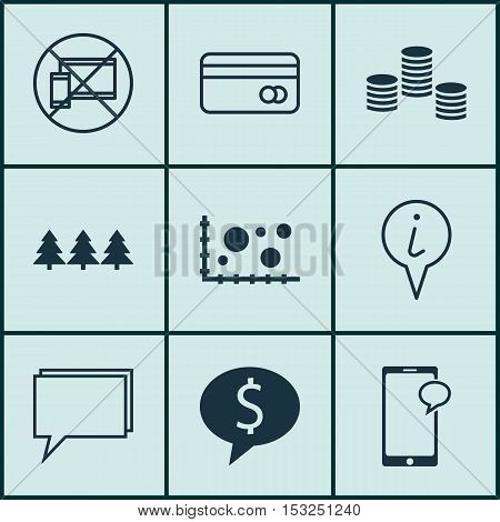 Set Of 9 Universal Editable Icons. Can Be Used For Web, Mobile And App Design. Includes Icons Such A