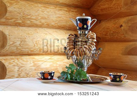 Composition with samovar / The samovar is on the table