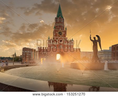 Blagoveshchenskaya Tower. Yoshkar - Ola city, Russia