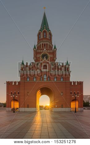Blagoveshchenskaya Tower. Yoshkar - Ola city, Russia