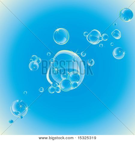 Soap bubbles on sky background
(vector version id=44063782)