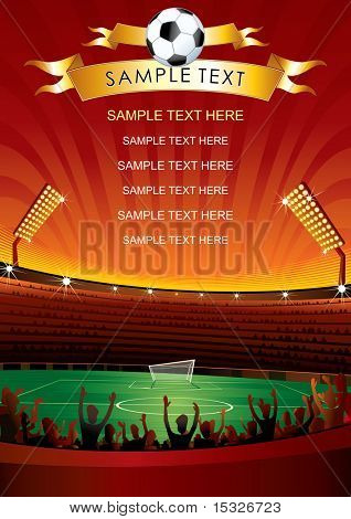 Soccer background for your design