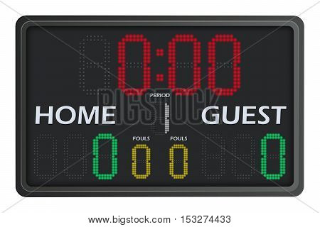 Illustration of a LED Multisports Scoreboard with Numbers