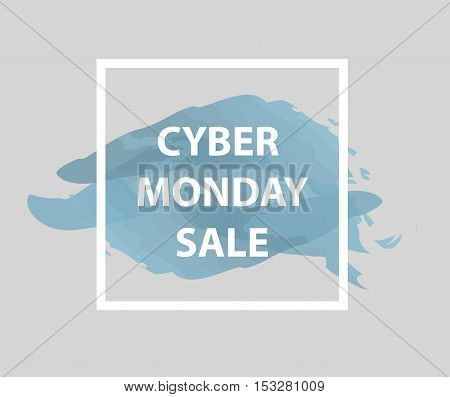 Cyber Monday sales Cyber Monday Super offer discounts. Cyber Monday poster banner. Vector illustration