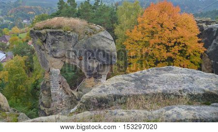 Ruin Of A Rotstejn Castle In Bohemian Paradise