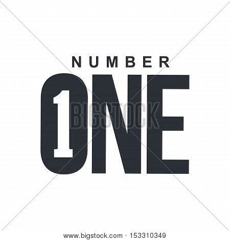 Black and white number one diagonal logo template, vector illustrations isolated on white background. Graphic logo with diagonal logo with three dimensional number one