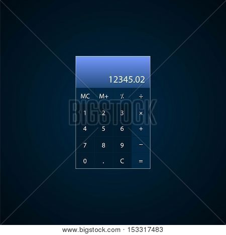 Calculator flat style colorful vector icon for info graphics websites mobile and print media