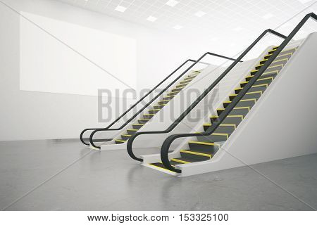 Escalator And Poster Side